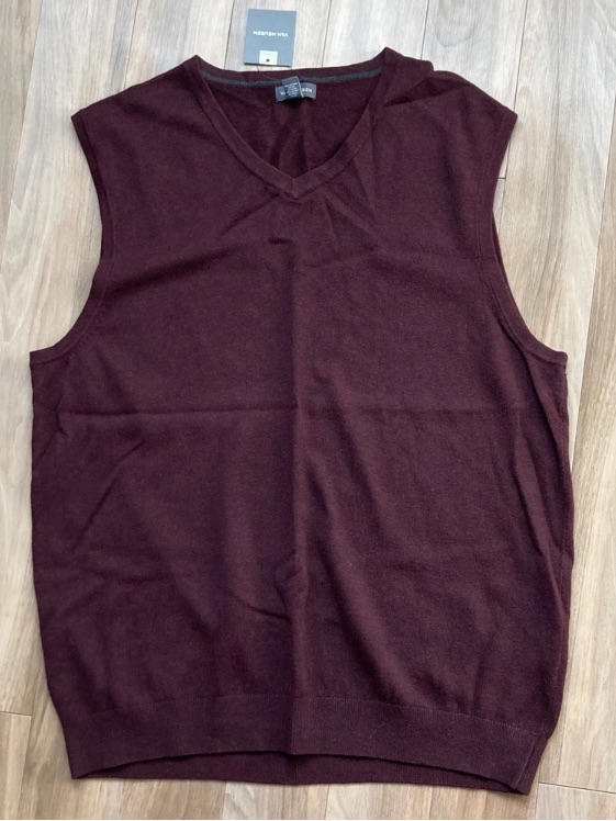 Van Heusen Pullover Classic Fit Sweater Vest Business Casual Office Preppy L